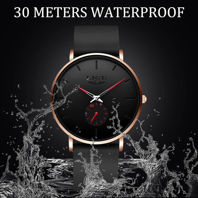 Orologio Uomo Ultrasottile Quarzo Elegante Acciaio Classico