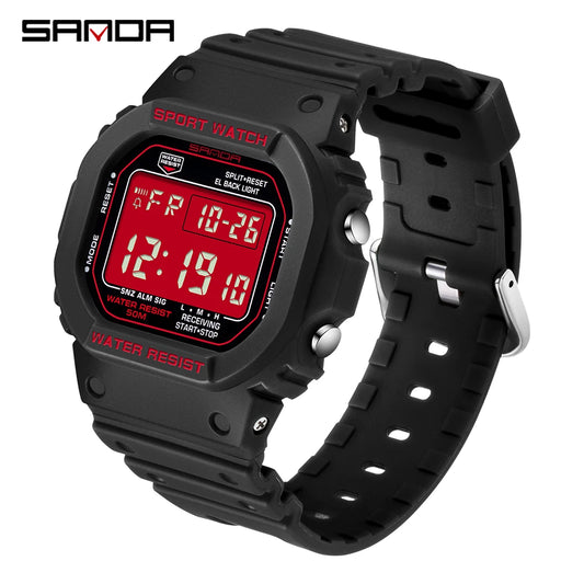 Orologio Uomo Digitale Sportivo Cronografo Sveglia