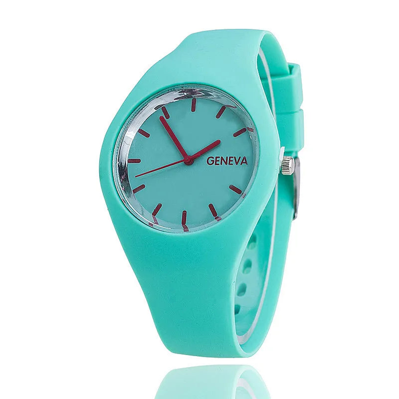 Orologio Donna Quarzo Moda Casual Cinturino Silicone Quadrante 35mm