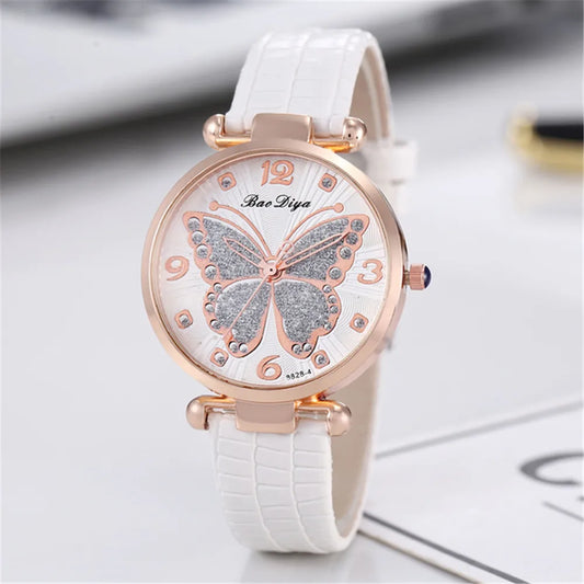Orologio Donna Al Quarzo Casual Elegante Similpelle Quadrante 32mm Moda Leggero