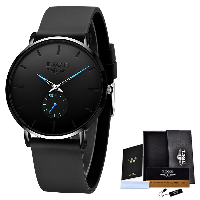 Orologio Uomo Ultrasottile Quarzo Elegante Acciaio Classico