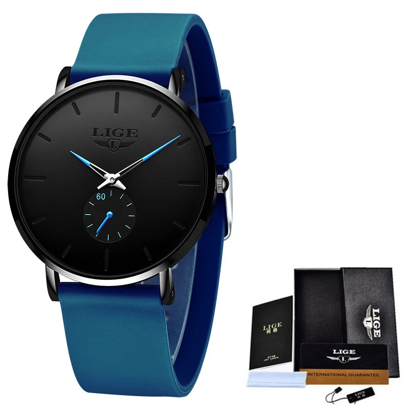 Orologio Uomo Ultrasottile Quarzo Elegante Acciaio Classico