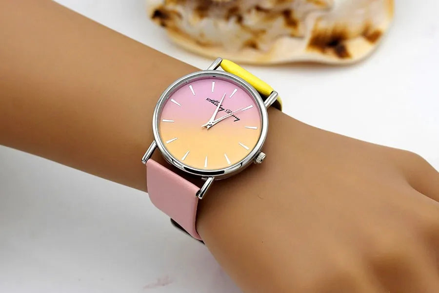 Orologio Donna Quarzo Elegante – Cinturino Similpelle Quadrante 38 mm