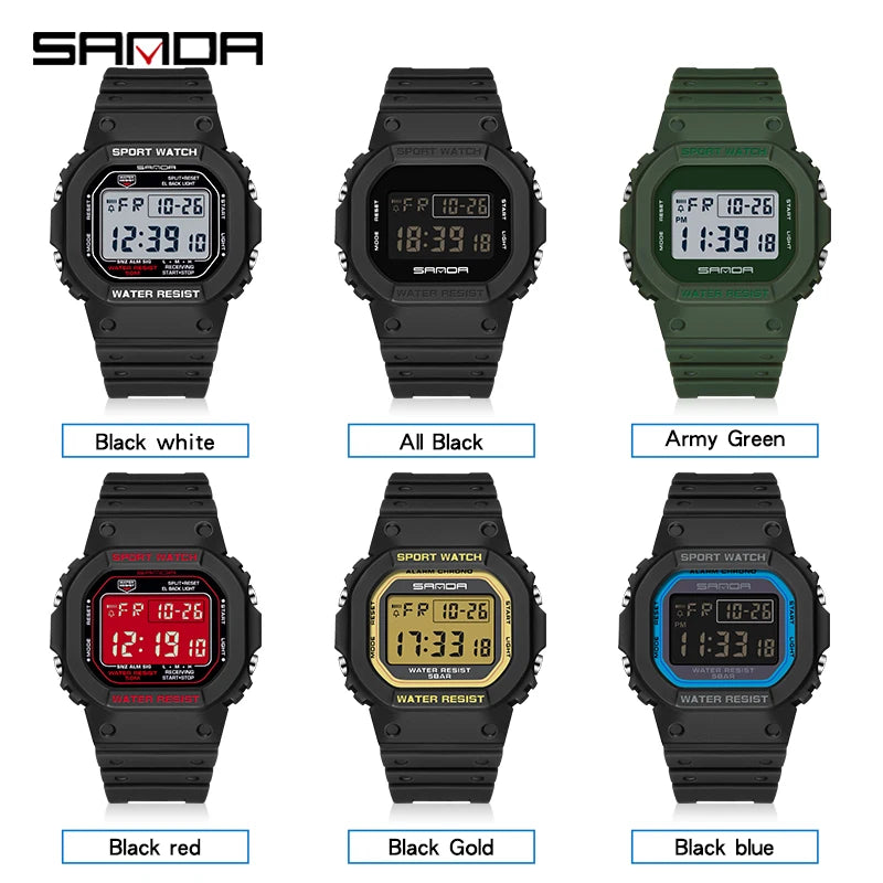 Orologio Uomo Digitale Sportivo Cronografo Sveglia