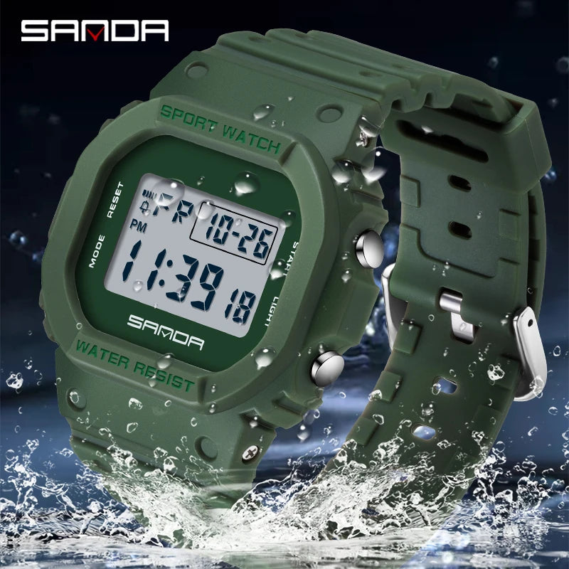 Orologio Uomo Digitale Sportivo Cronografo Sveglia