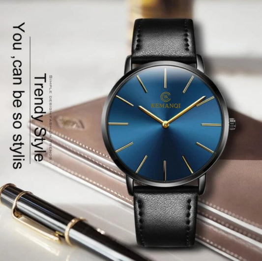 Orologio Uomo Minimal Quarzo Slim Similpelle