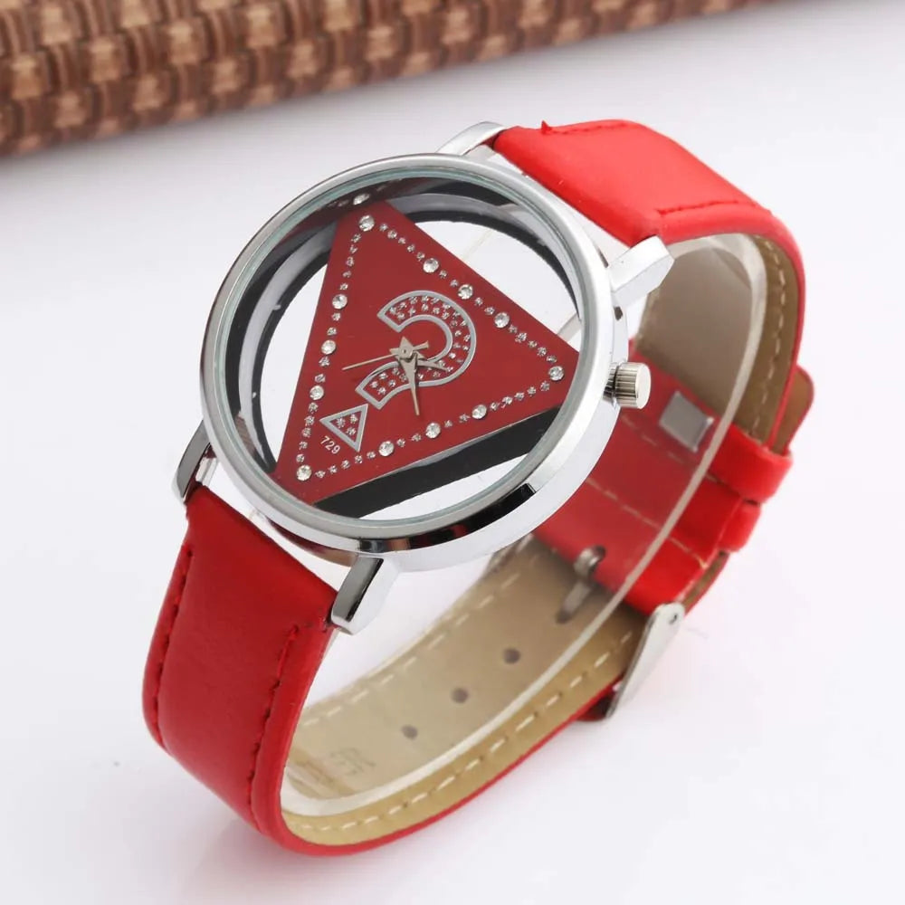 Orologio Donna Quarzo Similpelle Stile Elegante