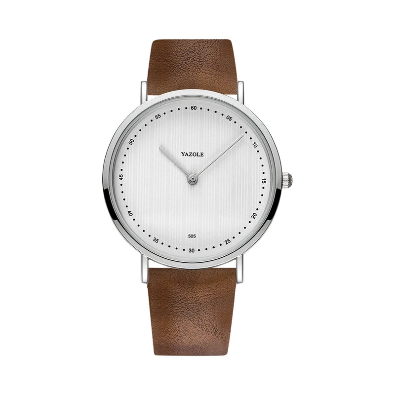 Orologio Uomo Alla Moda Al Quarzo Cinturino Similpelle Cassa in Lega Elegante