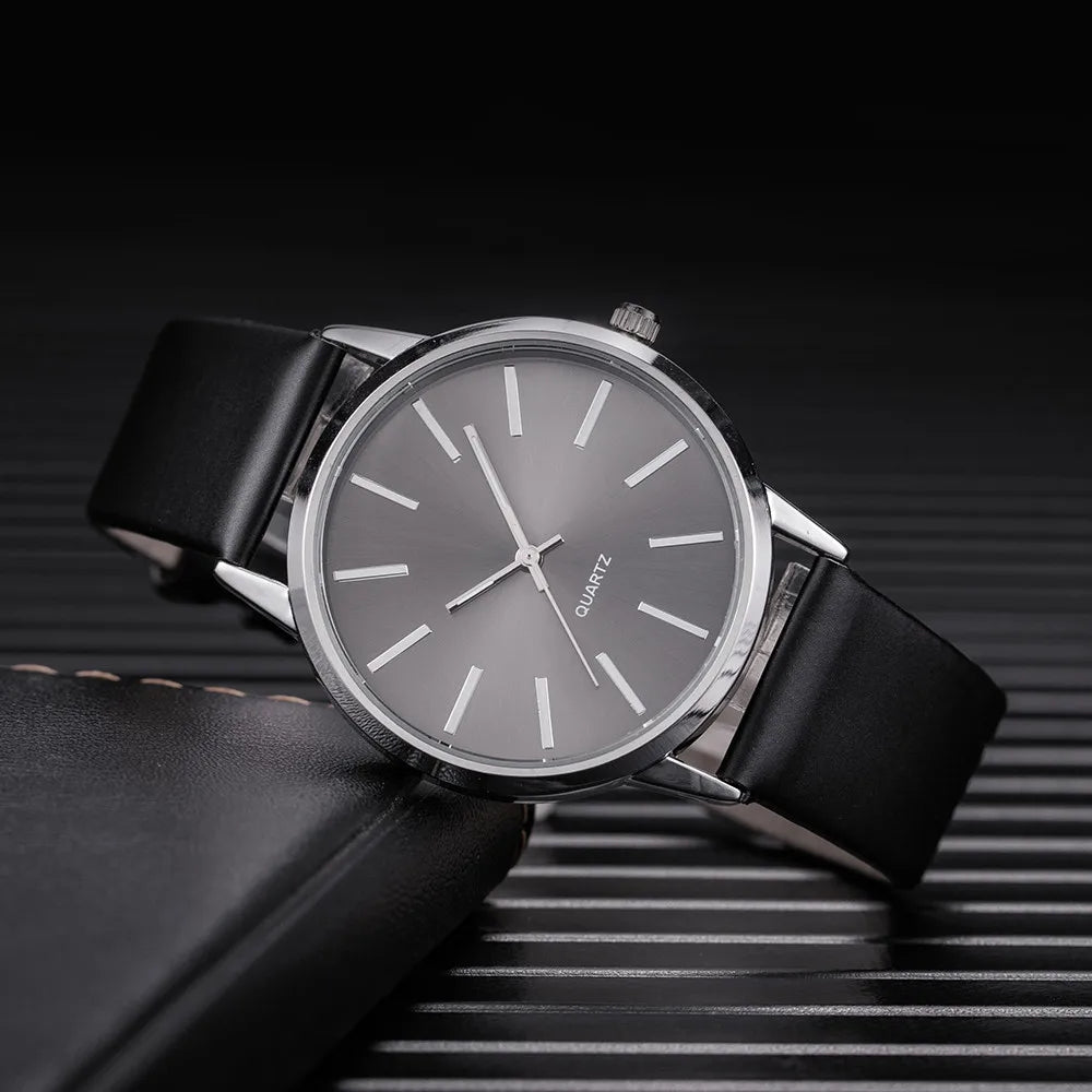 Orologio Uomo al Quarzo Cinturino Similpelle Quadrante 40 mm Moda Casual