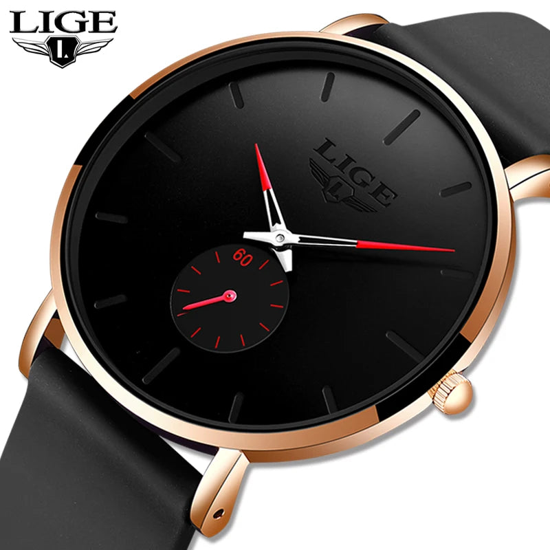 Orologio Uomo Ultrasottile Quarzo Elegante Acciaio Classico