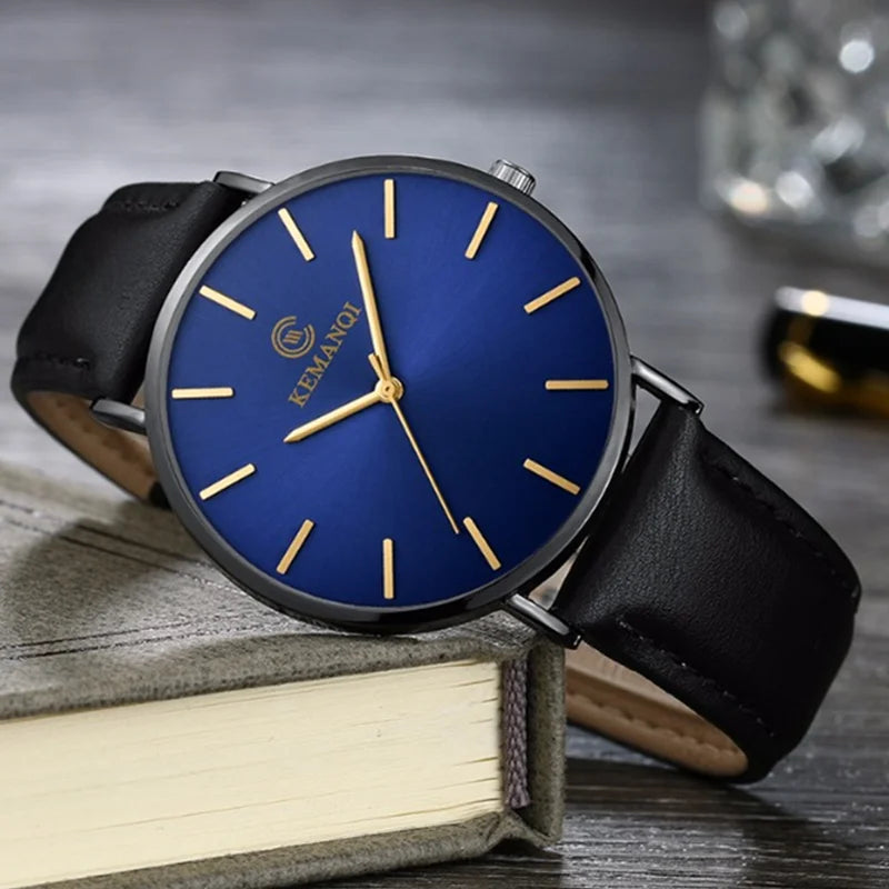 Orologio Uomo Minimal Quarzo Slim Similpelle