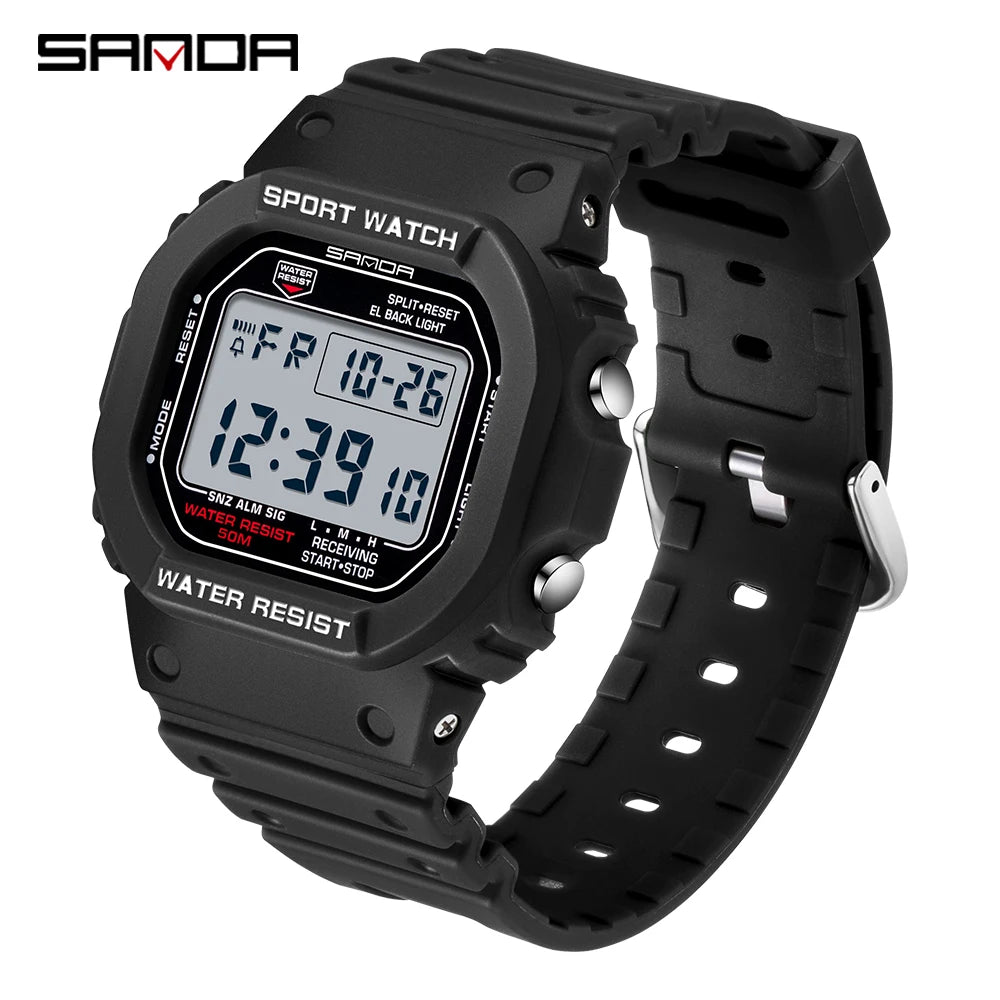 Orologio Uomo Digitale Sportivo Cronografo Sveglia