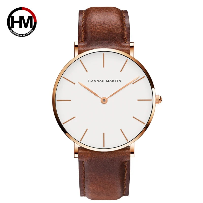 Orologio Uomo Quarzo Elegante Cinturino Similpelle 40mm