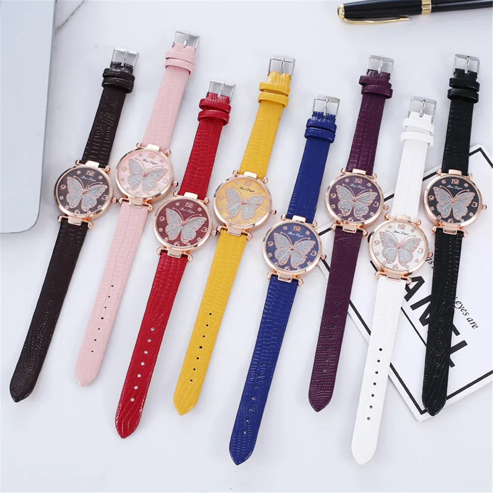 Orologio Donna Al Quarzo Casual Elegante Similpelle Quadrante 32mm Moda Leggero