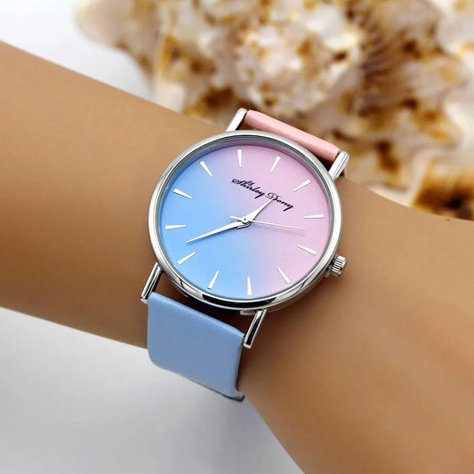 Orologio Donna Quarzo Elegante – Cinturino Similpelle Quadrante 38 mm