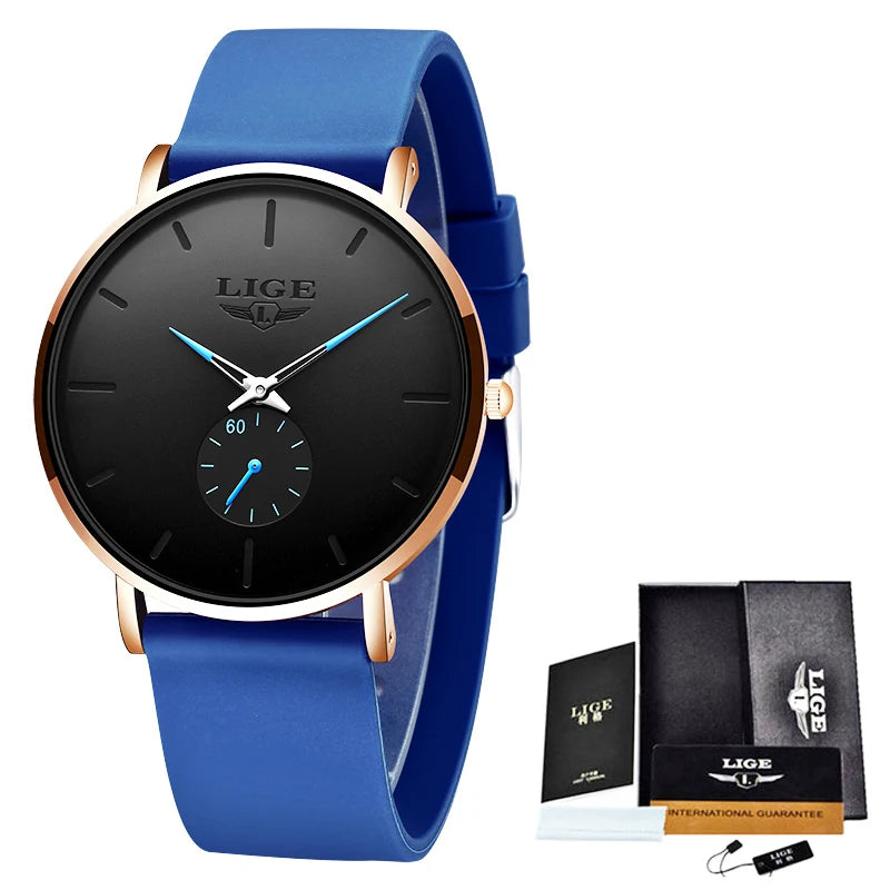 Orologio Uomo Ultrasottile Quarzo Elegante Acciaio Classico