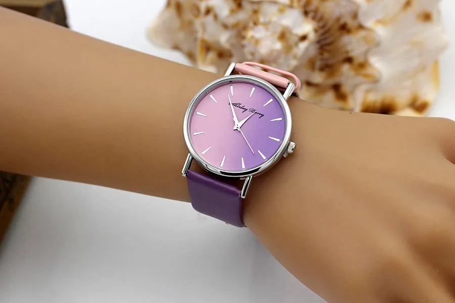 Orologio Donna Quarzo Elegante – Cinturino Similpelle Quadrante 38 mm