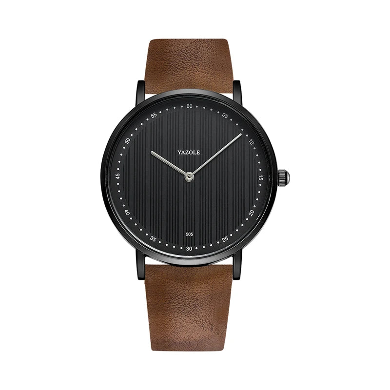 Orologio Uomo Alla Moda Al Quarzo Cinturino Similpelle Cassa in Lega Elegante