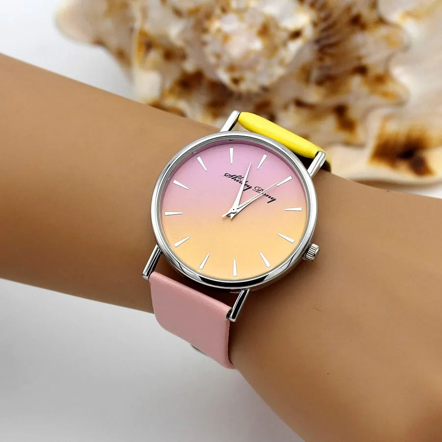 Orologio Donna Quarzo Elegante – Cinturino Similpelle Quadrante 38 mm