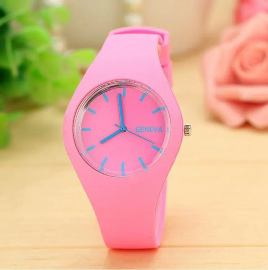 Orologio Donna Quarzo Moda Casual Cinturino Silicone Quadrante 35mm