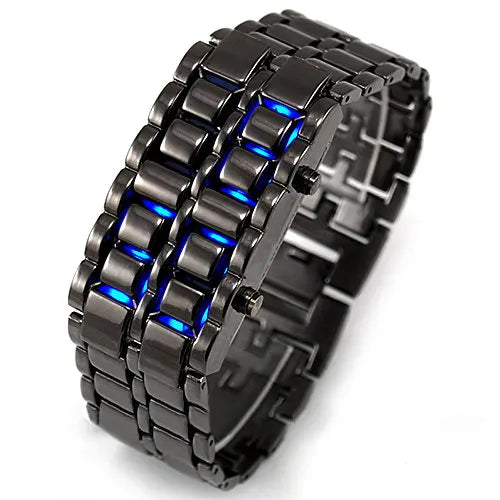 Orologio Uomo Donna Moda Acciaio Bracciale LED Casual Elegante
