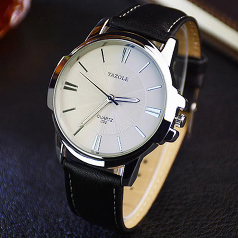 Orologio Uomo 42mm Quarzo Cinturino Similpelle