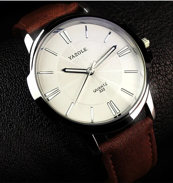 Orologio Uomo 42mm Quarzo Cinturino Similpelle