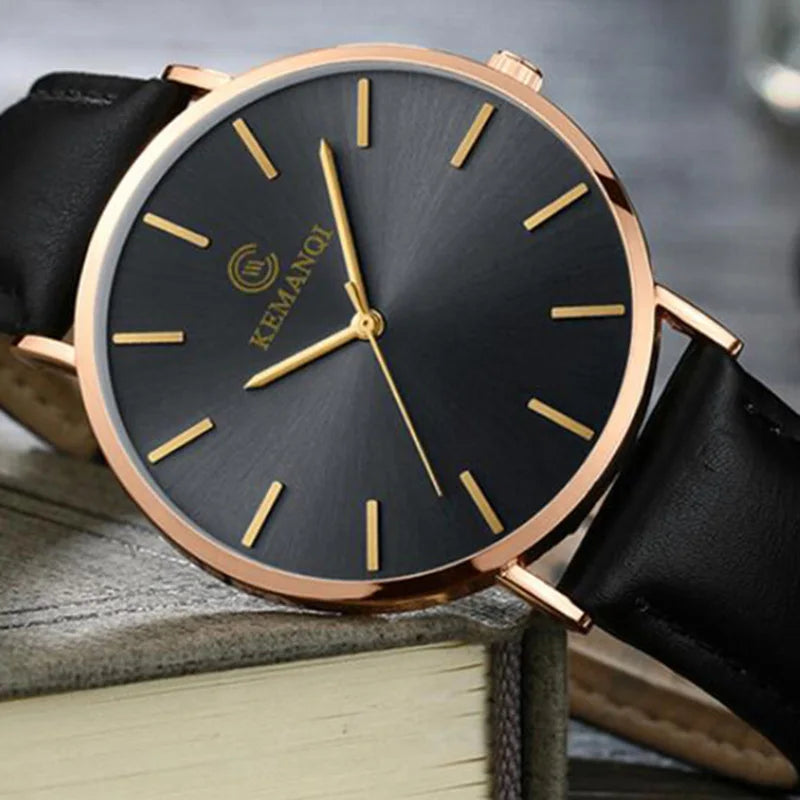 Orologio Uomo Minimal Quarzo Slim Similpelle
