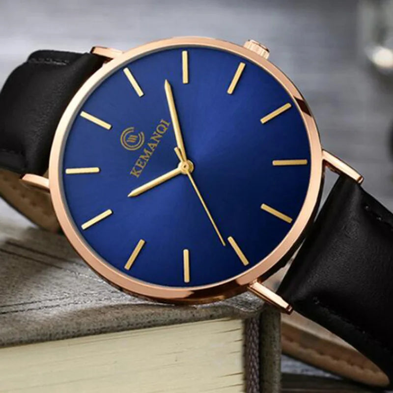 Orologio Uomo Minimal Quarzo Slim Similpelle