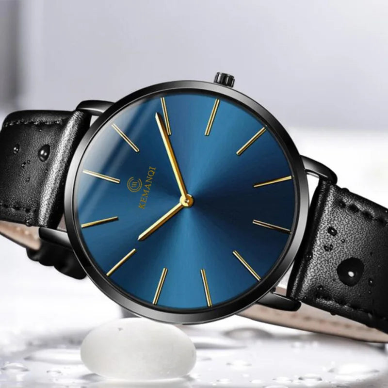 Orologio Uomo Minimal Quarzo Slim Similpelle