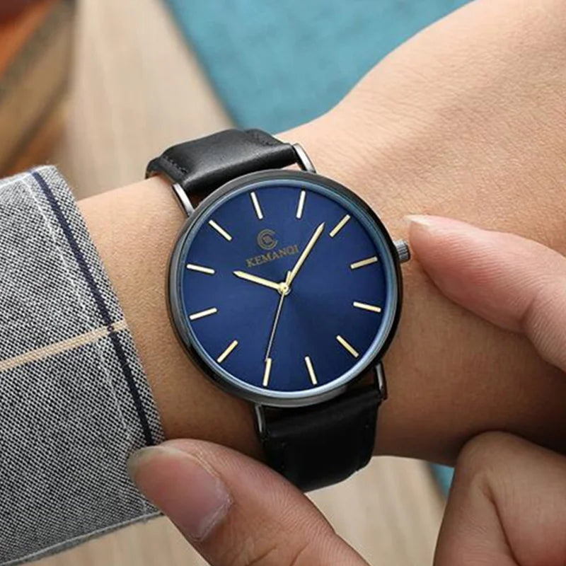 Orologio Uomo Minimal Quarzo Slim Similpelle