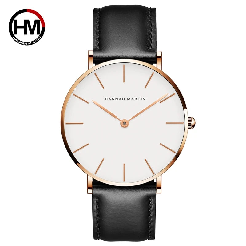 Orologio Uomo Quarzo Elegante Cinturino Similpelle 40mm