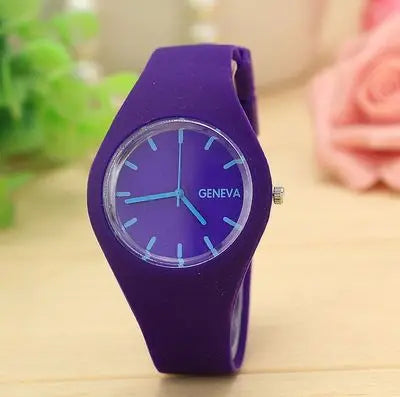 Orologio Donna Quarzo Moda Casual Cinturino Silicone Quadrante 35mm