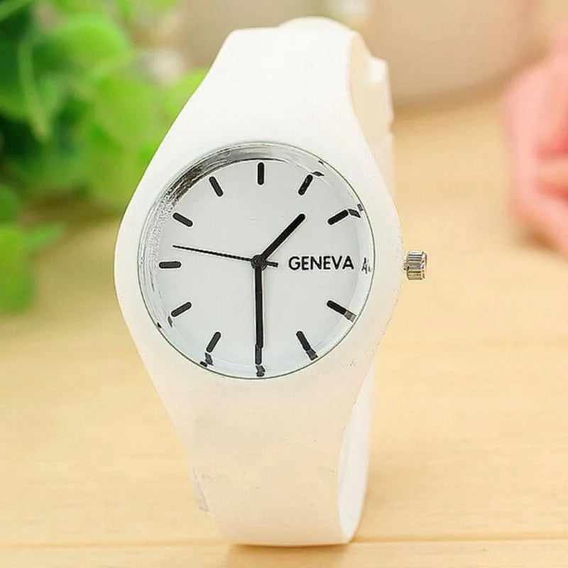 Orologio Donna Quarzo Moda Casual Cinturino Silicone Quadrante 35mm