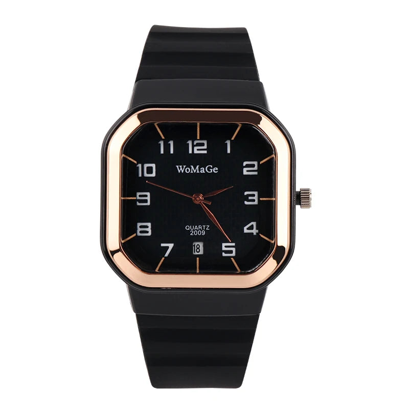 Orologio Donna al Quarzo con Cinturino in Silicone Semplice ed Elegante