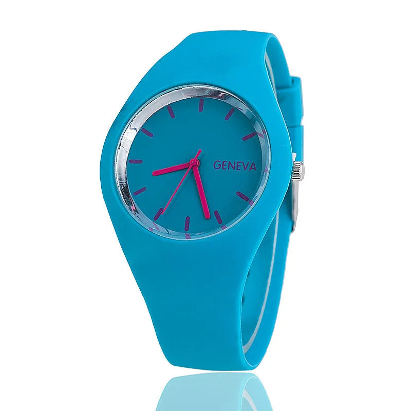 Orologio Donna Quarzo Moda Casual Cinturino Silicone Quadrante 35mm