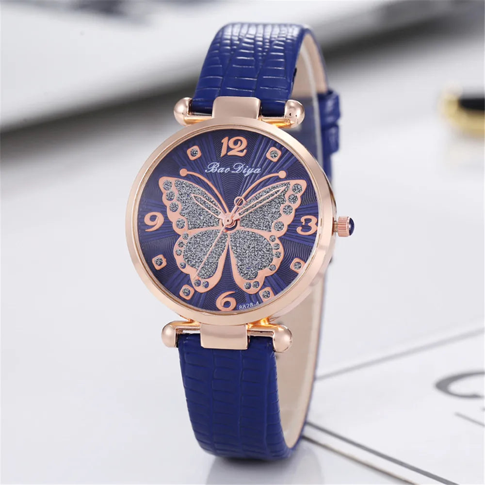 Orologio Donna Al Quarzo Casual Elegante Similpelle Quadrante 32mm Moda Leggero