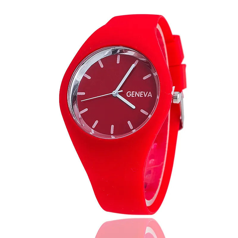 Orologio Donna Quarzo Moda Casual Cinturino Silicone Quadrante 35mm