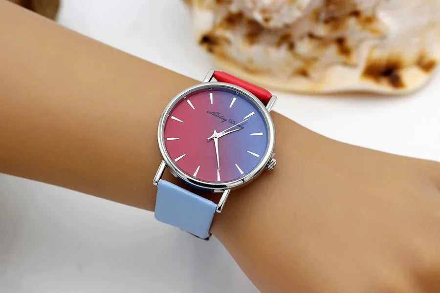 Orologio Donna Quarzo Elegante – Cinturino Similpelle Quadrante 38 mm