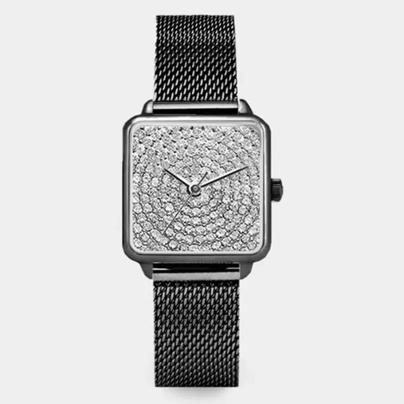 Orologio Donna Moda Elegante Quarzo Semplice Cinturino e Cassa in Lega