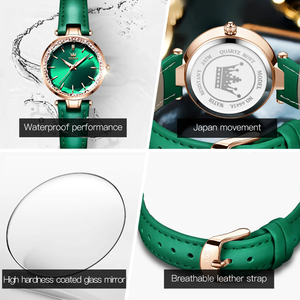 Orologio Donna – Quarzo Cinturino Similpelle Quadrante 30mm Elegante
