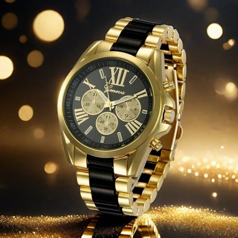 Orologio Uomo Acciaio Quarzo Elegante Quadrante 42mm