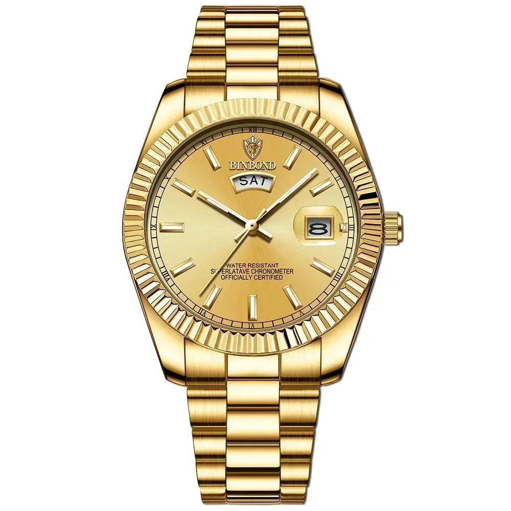Orologio Uomo al Quarzo, In Acciaio Inox, Quadrante 42mm, Con Data