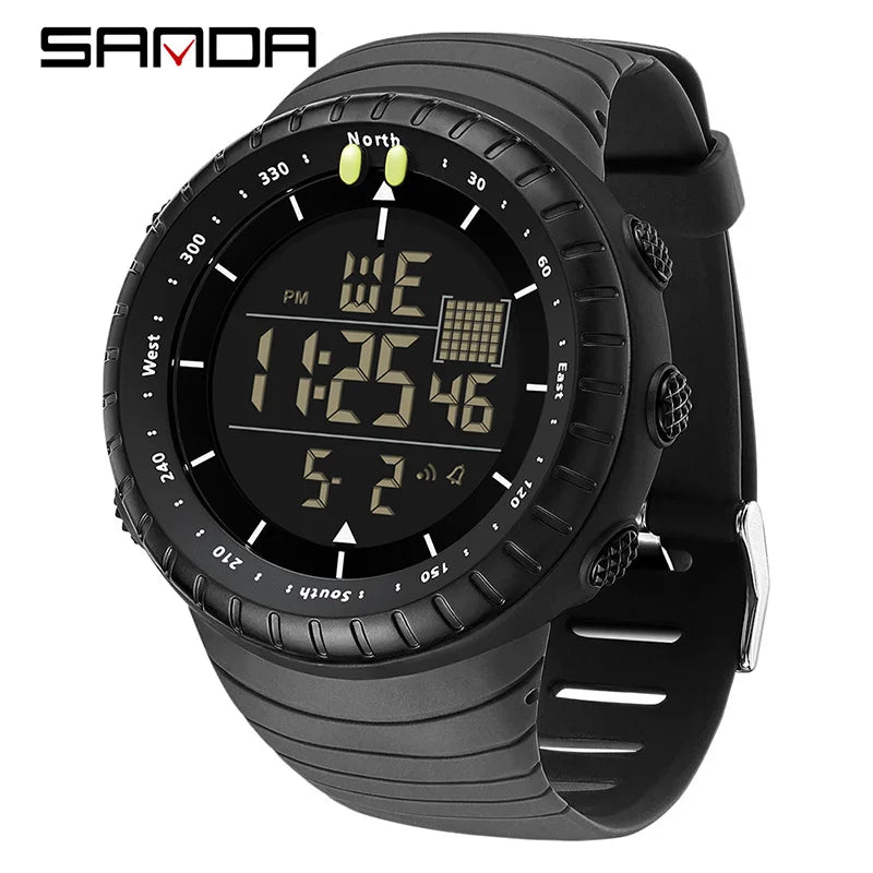 Orologio Uomo Sportivo Digitale LED Multifunzione Sveglia Cronografo Resistente
