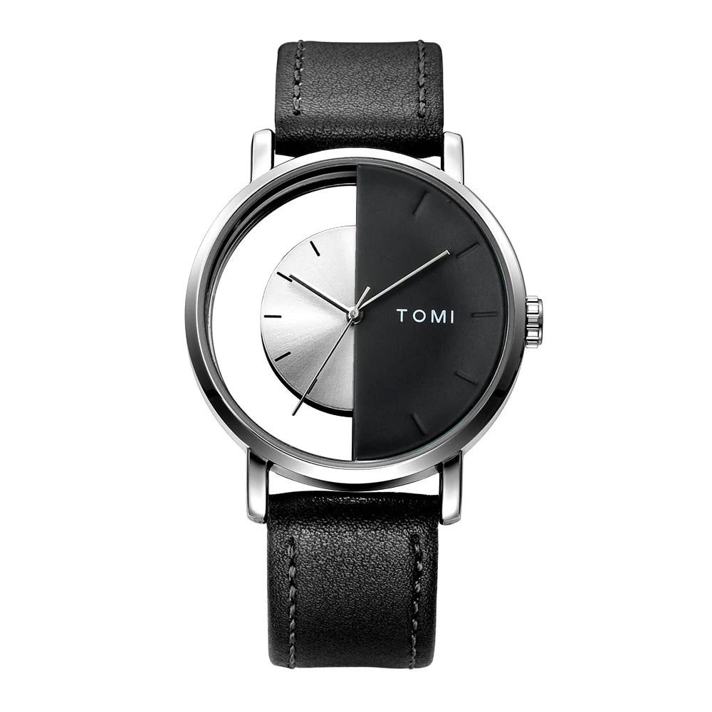 Orologio Uomo al Quarzo Moda Casual Quadrante 42mm Cinturino PU