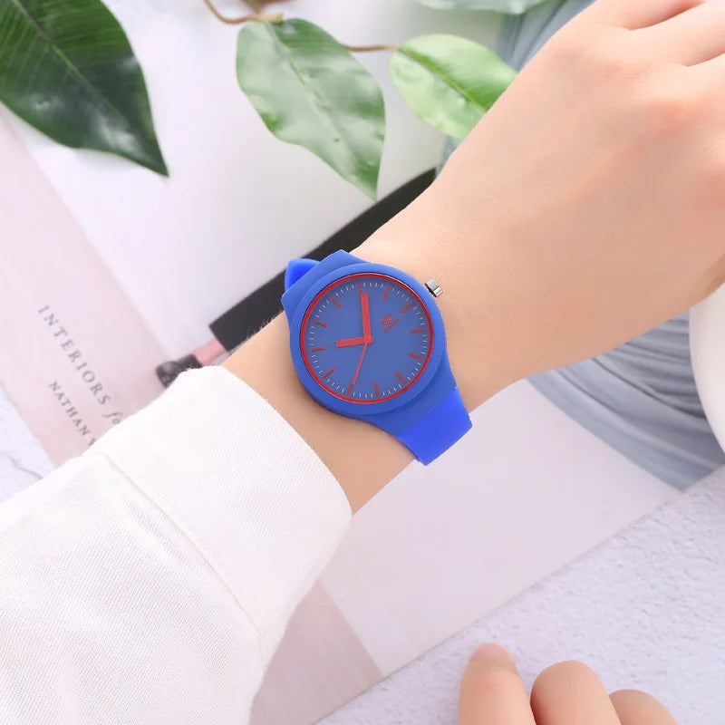 Orologio Donna Quarzo Casual Moda Cinturino Silicone