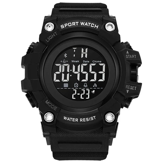 Orologio Sportivo Uomo Digitale LED Multifunzione Cinturino Silicone Quadrante 57mm