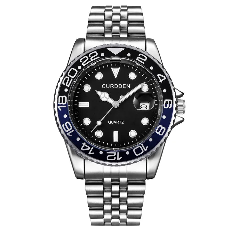 Orologio Uomo Quarzo Acciaio Data 42mm