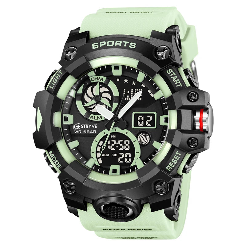 Orologio Sportivo Uomo Cronografo Digitale, Resistente all’acqua