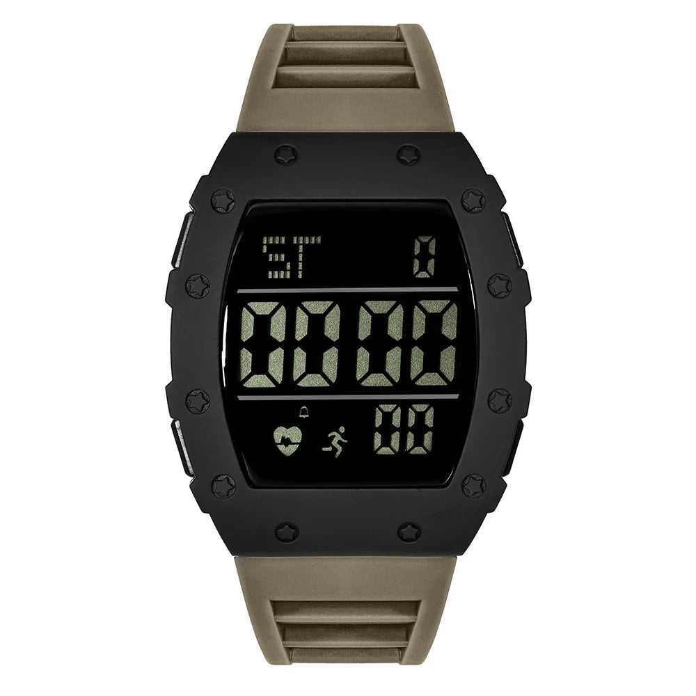 Orologio Digitale LED Uomo Sportivo Multifunzione con Contapassi Sveglia Data